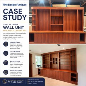 Custom built wall unit Brookfield Brisbane