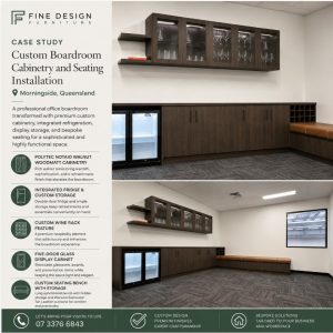 Commercial office boardroom cabinet makers Morningside Brisbane