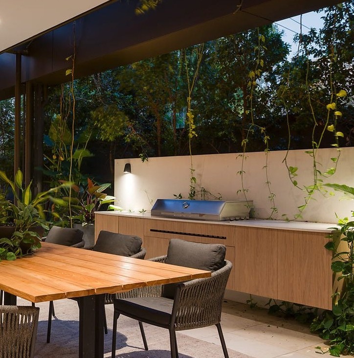 Outdoor BBQ installation West End Brisbane
