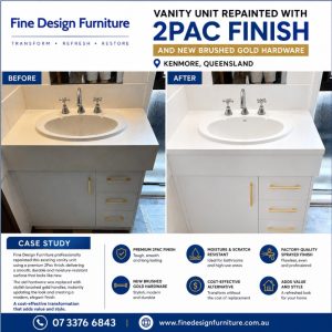 Vanity unit repaint Kenmore QLD